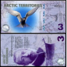 Arctic territories, Billet de 3 polar dollars 2011 Sterne