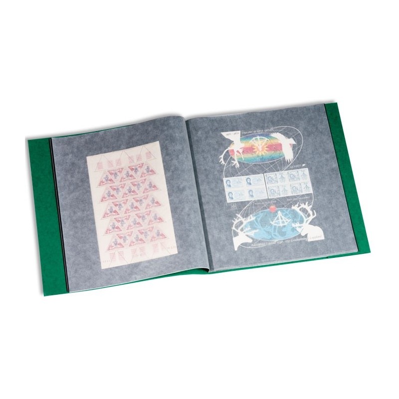 album pour 24 grande Feuilles de timbres surdimensionnées 340x370 mm