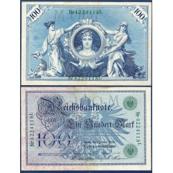 Allemagne P.34, TTB Billet de 100 Mark 1908 sceau vert