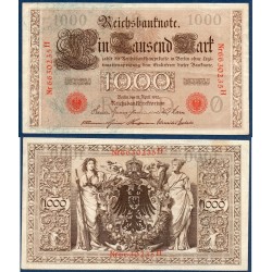 Allemagne P.44b, TTB Billet de 1000 Mark 1910 dceau rouge