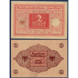 Allemagne P.59, Spl Billet de 2 Mark 1920 rouge