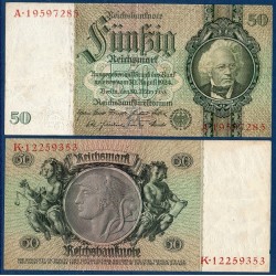 Allemagne P.182a, Billet de 50 Reichsmark 1922 Hansemann