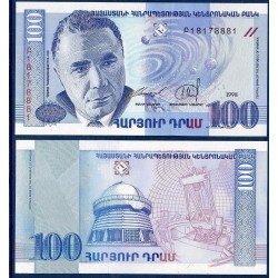 Arménie Pick N°42, Billet de banque de 100 Dram 1998