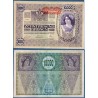 Autriche P.65, TTB Billet de 10000 Kronen 1919 Violet femme