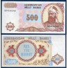 Azerbaïdjan P.19b, neuf Billet de 500 Manat 1993 Ganjavi