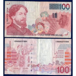 Belgique P.147, TTB Billet de 100 Francs 1995-2001 Ensor