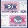 Bosnie P.12a, neuf Billet de 50 Dinara 1992 pont fushia