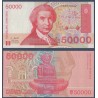 Croatie P.26a, neuf Billet de 50000 Dinara 1993 rouge Boskovic