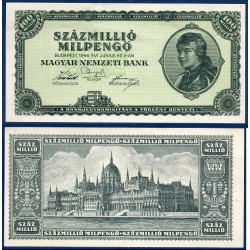 Hongrie Pick N°130, Spl Billet de banque de 100 millions Pengo 1946