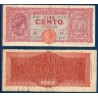 Italie P.75a, TB+ Billet de 100 Lire 1944 Italia