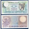 Italie P.94, TTB Billet de 500 Lire 1974-1979 Mercure