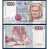 Italie P.114c, TTB Billet de 1000 Lire 1990 Maria Montesori