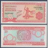 Burundi P.27d, Neuf, Billet de 20 Francs 1997-2007 Armoiries