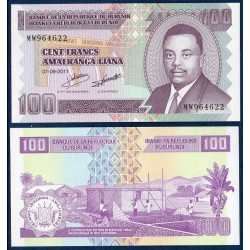 Burundi P.44b, Neuf, Billet de 100 Francs 2011 ouvriers