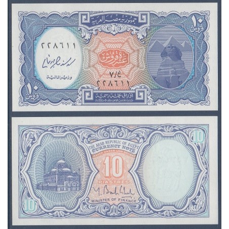 Egypte P.191, Neuf, Billet de 10 piastres 2006 Multicolore