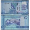 Gambie P.33, neuf Billet de 20 Dalasis 2015 bleu jammeh