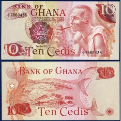 Ghana P.16f, Neuf, Billet de 10 Cedis 1978 Akosombo