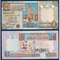 Libye P.62, Neuf, Billet de 1/4 dinar 2002 Mourzouq