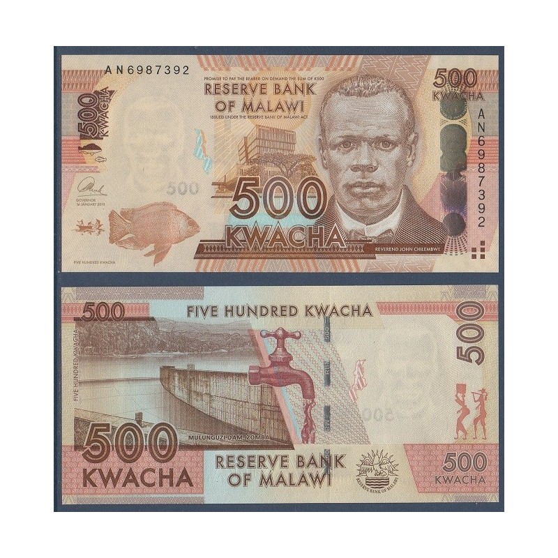 Malawi Pick N°61b, Billet de banque de 500 kwatcha 2013