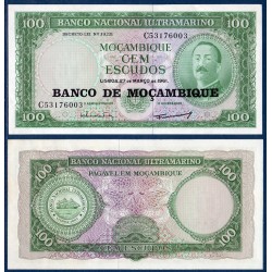 Mozambique Pick N°117a, Billet de banque de 100 Escudos 1976