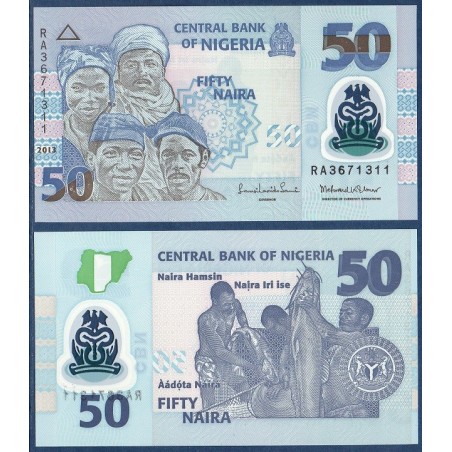 Nigeria Pick N°40d, Billet de Banque de 50 Naira 2013