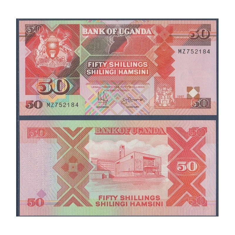 Ouganda Pick N°30c, Billet de banque de 50 Shillings 1994-1998