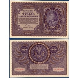 Pologne P.29, TTB, Billet de 1000 Marek 1919 Aigle