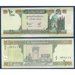 Afghanistan P.67b, Neuf, Billet de 10 afghanis 2004 Mirwais Hotak