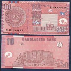 Bangladesh P.47c, Neuf, Billet de 10 Taka 2010 Rose