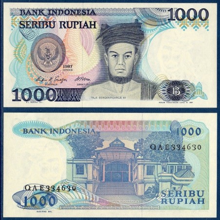 Indonésie Pick N°124a, Billet de banque de 1000 Rupiah 1987