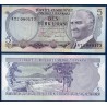 Turquie P.185, neuf Billet de 5 Lira 1976 chute Manavgat