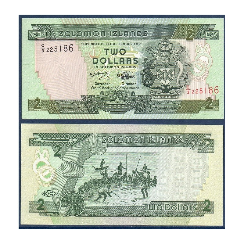 Salomon P.18, neuf Billet de 2 dollars 1997 Pecheurs, vert