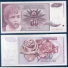 Yougoslavie P.104, neuf Billet de 50 Dinara 1990 enfant