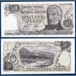 Argentine P.301a, neuf Billet de 50 Pesos 1976 Jujuy