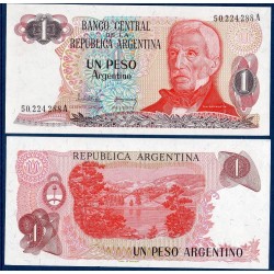 Argentine P.311a, neuf Billet de 1 Peso 1983-1984 Llao-Llao