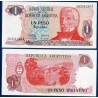 Argentine P.311a, neuf Billet de 1 Peso 1983-1984 Llao-Llao