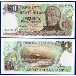 Argentine P.314a, neuf Billet de 50 Pesos 1983-1985 Jujuy