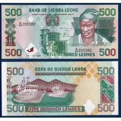 Sierra Leone Pick N°23b, Billet de banque de 500 leones 1998