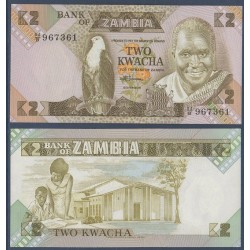 Zambie P.24c, Neuf, Billet de 2 Kwacha 1980-1988 Enseignement