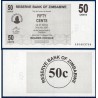 Zimbabwe P.36, Neuf, Billet de 50 Cents 2006 Brun