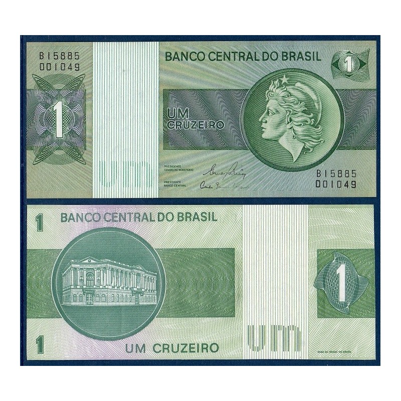 Bresil P.191Ac, neuf Billet de 1 Cruzeiro 1980 république