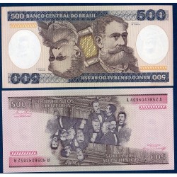 Bresil P.200b, neuf Billet de 500 Cruzeiros 1985 Manuel Fonseca