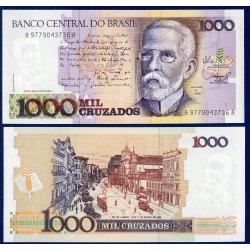 Bresil P.213b, neuf Billet de 1000 Cruzados 1988 Joaquim Assis