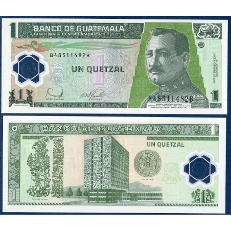 Guatemala Pick N°109, Billet de banque de 1 Quetzal 2006