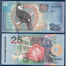 Suriname Pick N°148, Billet de banque de 25 Gulden 2000