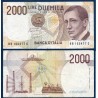 Italie P.115, TTB Billet de 2000 Lire 1990-1992 Marconi