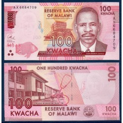 Malawi Pick N°65b, Billet de banque de 100 kwacha 2016