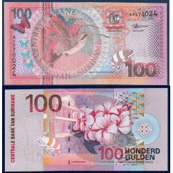 Suriname Pick N°149, Billet de banque de 100 Gulden 2000