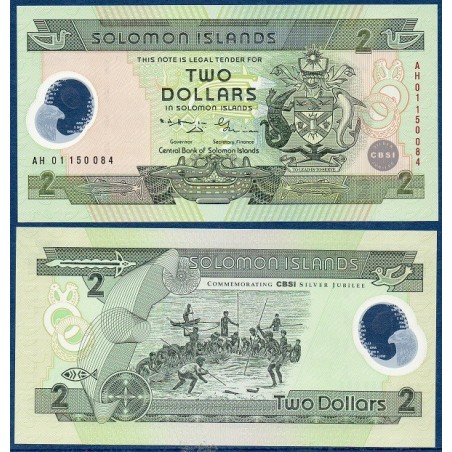 Salomon P.23, neuf billet de 2 dollars 2001 jubilé de la banque centrale