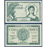 Algérie P.91, Neuf, Billet de 5 Francs 16.11.1942 Allégorie